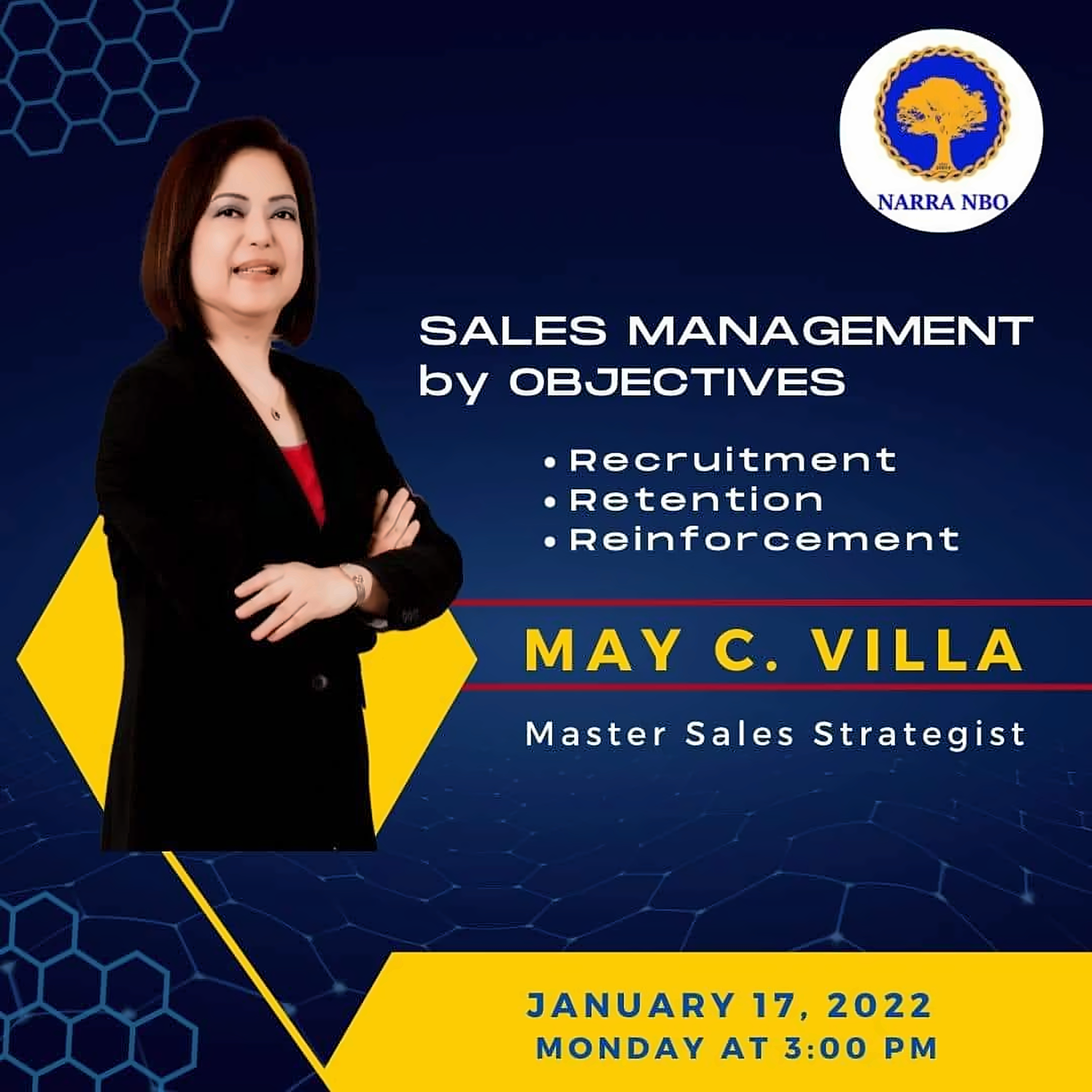 MCV speaking event poster